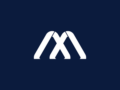 monogram letter mark / mx lettermark / mx letter logo