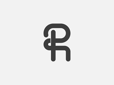P+R Monogram Logo Design / typography / branding / modern logo