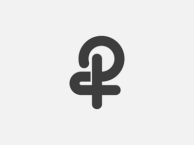 P+2 Monogram Logo Design / typography / branding / modern logo