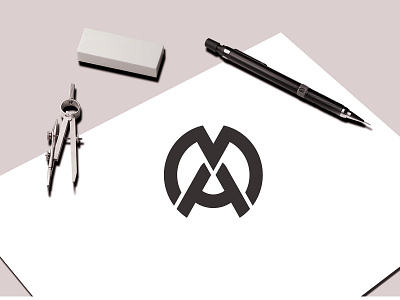 M+A Monogram Logo Design / typography / branding / modern logo