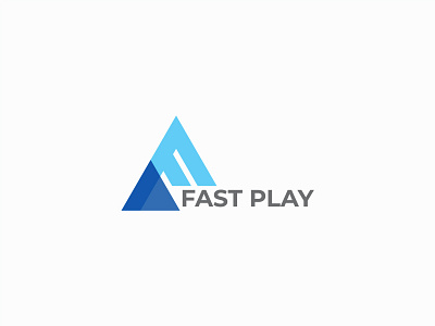 F + Play Icon / logo design / branding / icon / modern logo