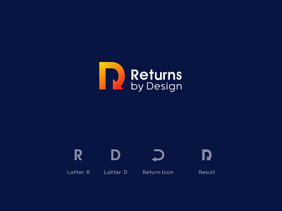 RD Logo branding creative logo design illustration logo typography