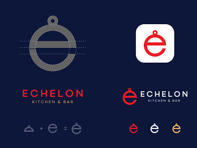 Echelon Restaurant Logo branding creative logo icon logo
