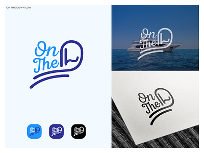 On The Down Low Logo Design branding creative logo design designe logo typography vector