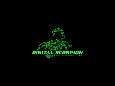 Digital Scorpion logo branding cous creative logo custom logo designe digital graphic design identity design illustration logo scorpion scorpion logo vector