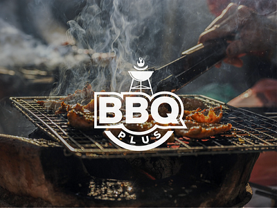 BBQ Plus logo bbq bbqlogo branding creative logo design graphic design kitchen logo logo identity logodesign logojob typography