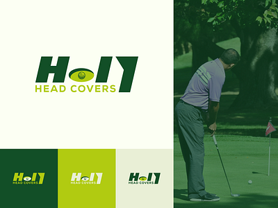 Holy Golf Logo branding brandmark creative logo designe flat golf golf ball golf club golf logo handicap icon illustration minimal modern typography vector