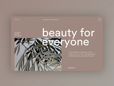 Beauty Company - Home Exploration beauty clean concept design fashion home homepage minimal typography ui ui design web web design website