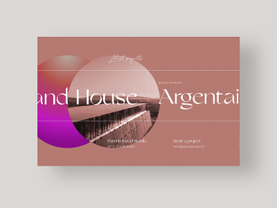 Agency Website - Home Projects - Patrick David Studio design home homepage minimal portfolio typography ui web web design website