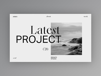 My new Portfolio - Mood Exploration clean design home minimal portfolio portfolio design typography ui web web design website