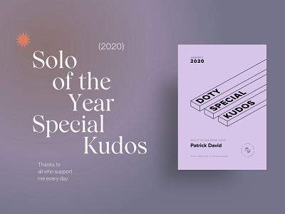 Patrick David - Solo of the Year Special Kudos for 2020