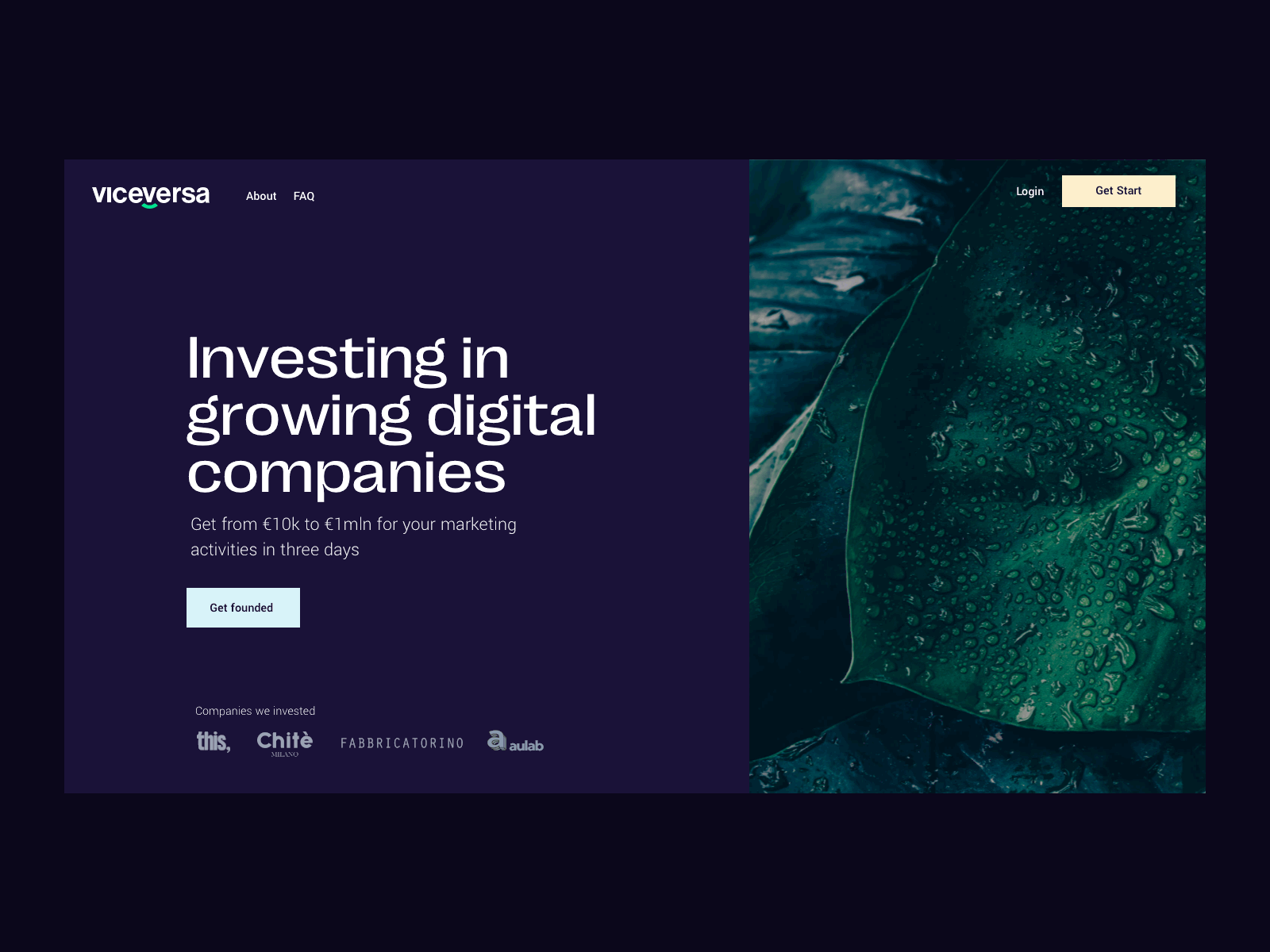 Hero Exploration - Fintech Startup clean design finance fintech hero landing page minimal startup ui web web design website