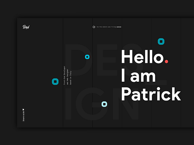 My Personal Website - Bepatrickdavid.com landing minimal onepage parallax portfolio typography ui ux web webdesign website