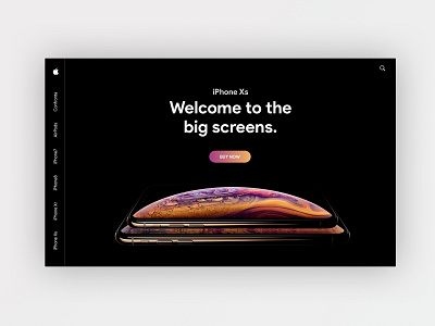 UI Concept - Apple Store apple clean home page design homepage iphone xs landing landing design landing page minimal typography ui ux web website