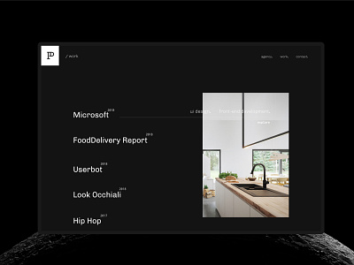 Patrick David Creative Agency - Works Page agency black clean design minimal portfolio ui ux web web design website works