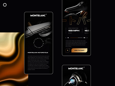 Montblanc - Motorcycle mobile concept design accessories animated animation app design appdesign bike design figma interaction minimal mobile mobile design montblanc motion motion design motorcycle product ui uiux ux