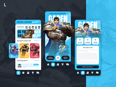 Wild Rift - UGC app platform concept design