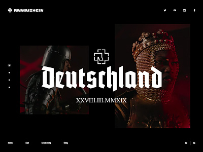 Rammstein - Website concept design