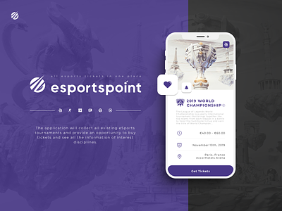 EsportsPoint - Ticket app promo page