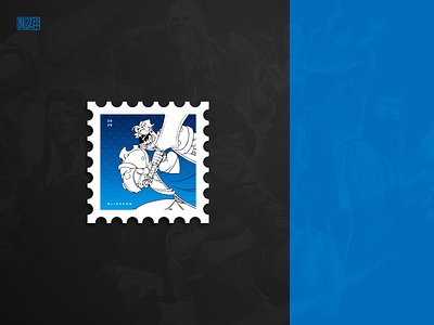 BlizzCon 2020 - Postage for Weekly Warm-Up blizzard blizzcon branding design dribbbleweeklywarmup esports game games graphic design illustration print print design stamp typography vector vector art warcraft warm up weekly weekly warm-up
