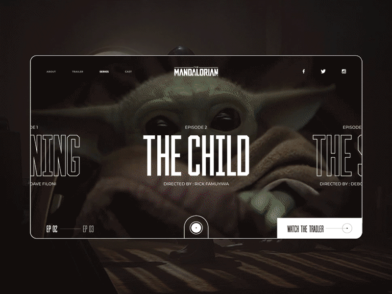 Star Wars : The Mandalorian - Website concept design