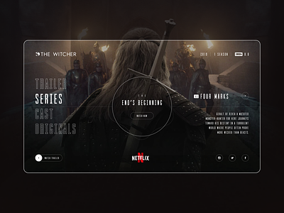 The Witcher - Website concept design
