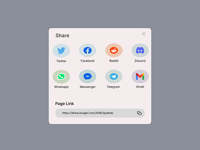 Daily UI: #010 Share menu 100 days ui challenge 100dayui challenge dailyui design illustration ui uidesign ux