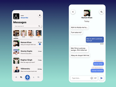 Daily UI: #013 Chat App UI