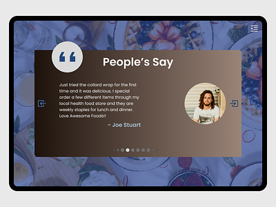 #Daily UI 39: Testimonial