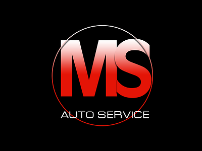 MS Auto branding design logo