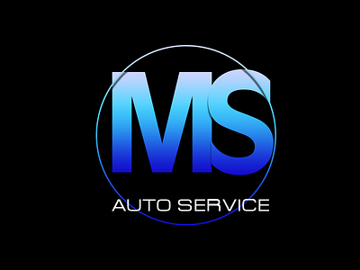 Auto Service -Blue branding design logo
