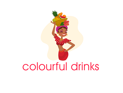 Colourful drinks 2 branding design illustration logo typography