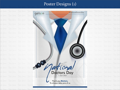 National Doctor's Day Poster doctors day graphic design medical poster poster design