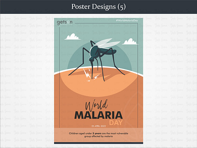 World Malaria Day Poster graphic design poster design world malaria day