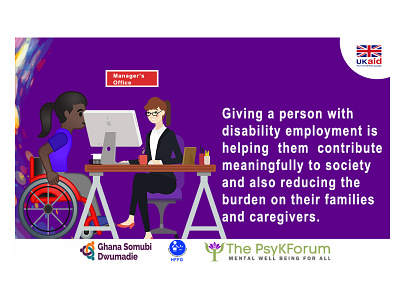 PEOPLE WITH DISABLITIES CAN ALSO CONTRIBUTE TO OUR WORKFORCE app branding design graphic design illustration