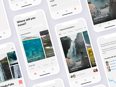 Traveler app concept concept design mobile travel ui ux