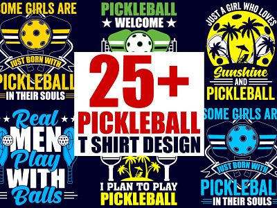 Pickleball T shirt Designs Bundle