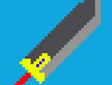 Buster Sword Cloud | Final Fantasy Pixel Art buster buster sword design graphic pixel art sword