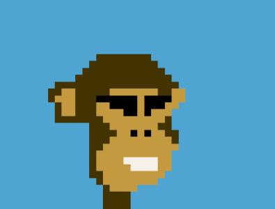 Cool Monkey Pixel Art cool monkey design graphic pixel art