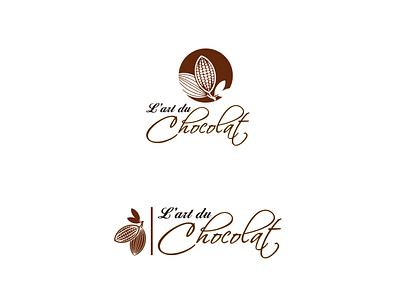 L'art du Chocolat branding design illustration logo typography vector