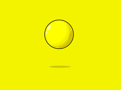 Yellow Ball app design graphic design icon illustration logo vector