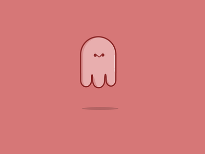 Pink Kawaii Ghost