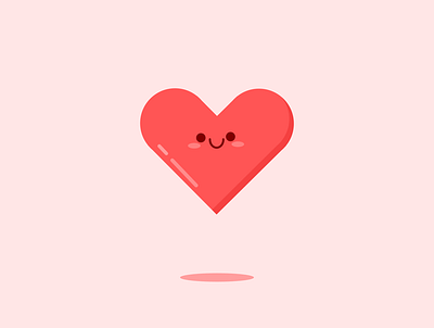 Kawaii Heart Illustration app design graphic design icon illustration logo vector