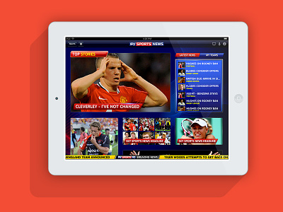 Sky Sports for iPad app apple award winning ios ipad sports ui