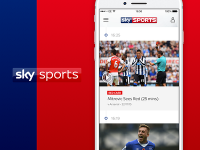 Sky Sports Live Timeline Feed feed football ios live mobile sketch sports timeline ui