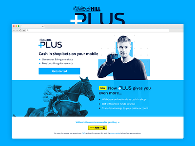 William Hill Plus bet betting mobile omni-channel omnichannel responsive sports sportsbook ui
