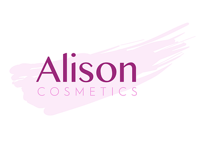 Alison Cosmetics challenge design logo logocore typography vector
