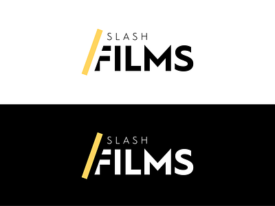 Slash Films challenge dayli design flat illustration logo logocore minimal slashfilms typography vector