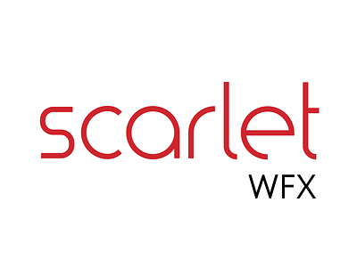 Scarlet challenge dayli design flat logo logocore minimal typography vector