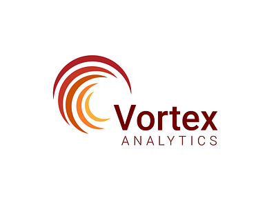 Vortex Analytics challenge dayli design flat illustration logo logocore minimal typography vector vortex vortexanalytics